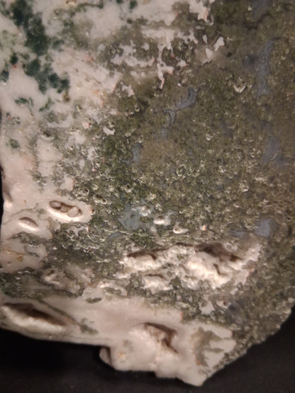 Natural Moss Agate - rough agate slab - 15.5 x 9.5 cm - high quality specimen