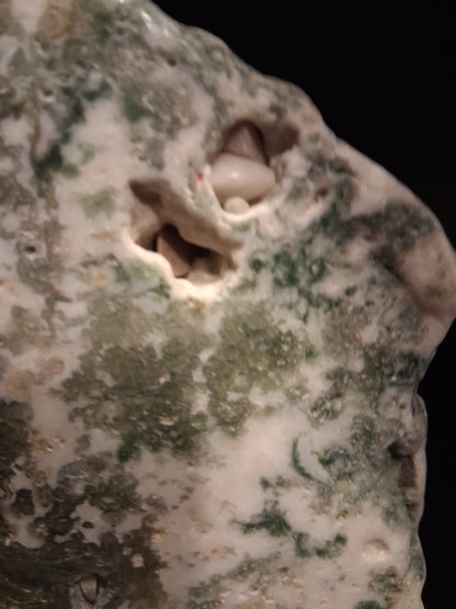 Natural Moss Agate - rough agate slab - 15.5 x 9.5 cm - high quality specimen