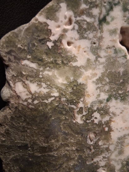 Natural Moss Agate - rough agate slab - 15.5 x 9.5 cm - high quality specimen