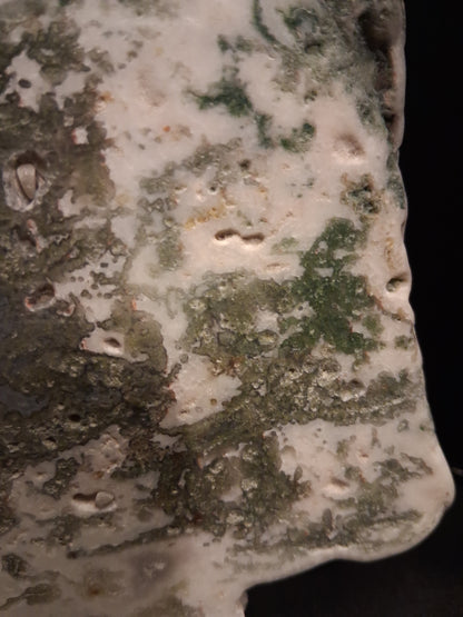 Natural Moss Agate - rough agate slab - 15.5 x 9.5 cm - high quality specimen