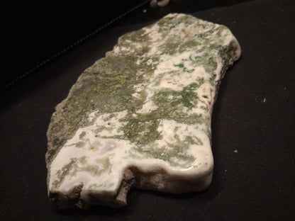 Natural Moss Agate - rough agate slab - 15.5 x 9.5 cm - high quality specimen