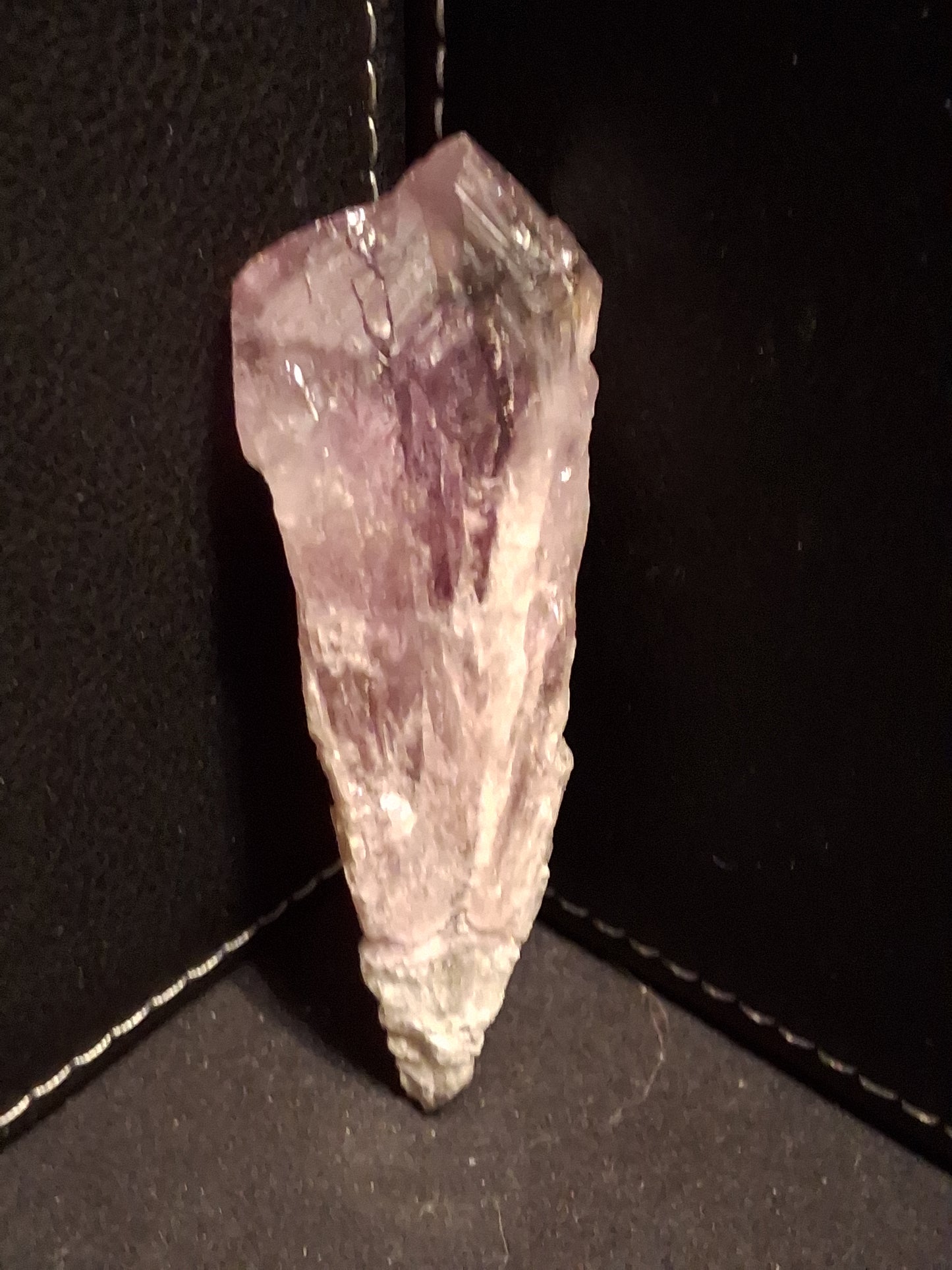 Natural purple rough amethyst - rough amethyst torch - 7.9  x 2.5 cm
