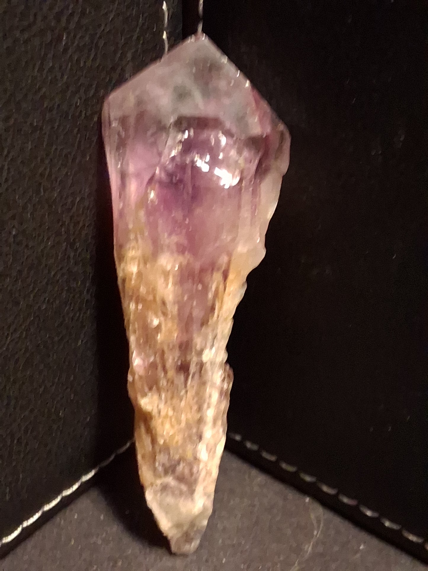 Natural purple rough amethyst - rough amethyst torch - 7.8  x 2.1 cm