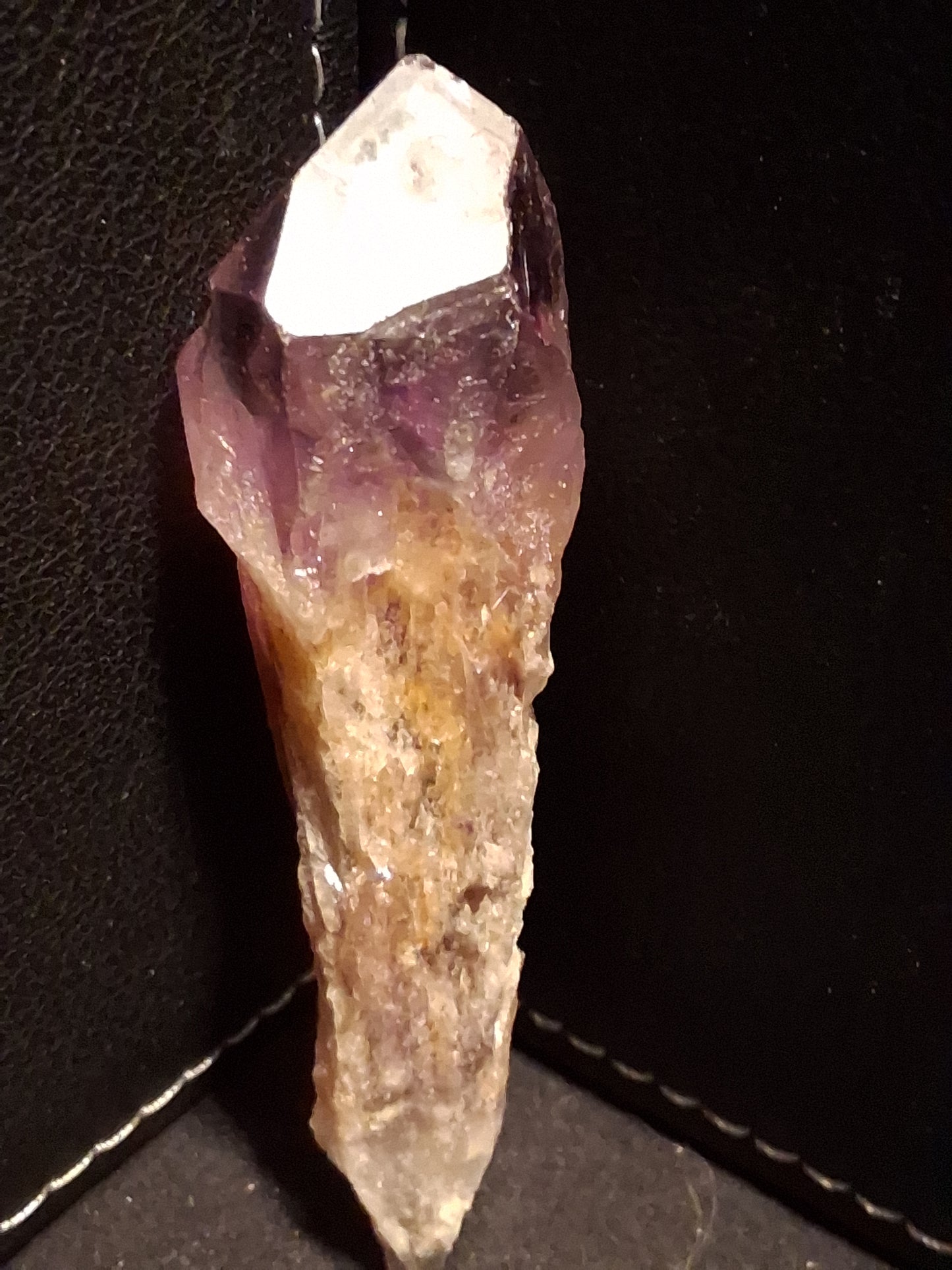 Natural purple rough amethyst - rough amethyst torch - 7.8  x 2.1 cm