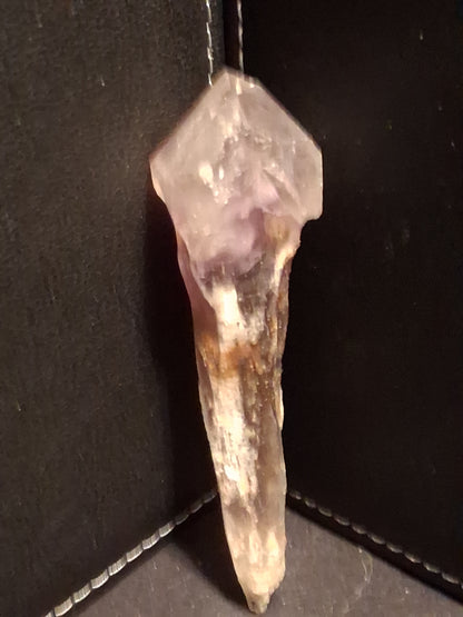 Natural purple rough amethyst - rough amethyst torch - 9.4  x 2.4 cm