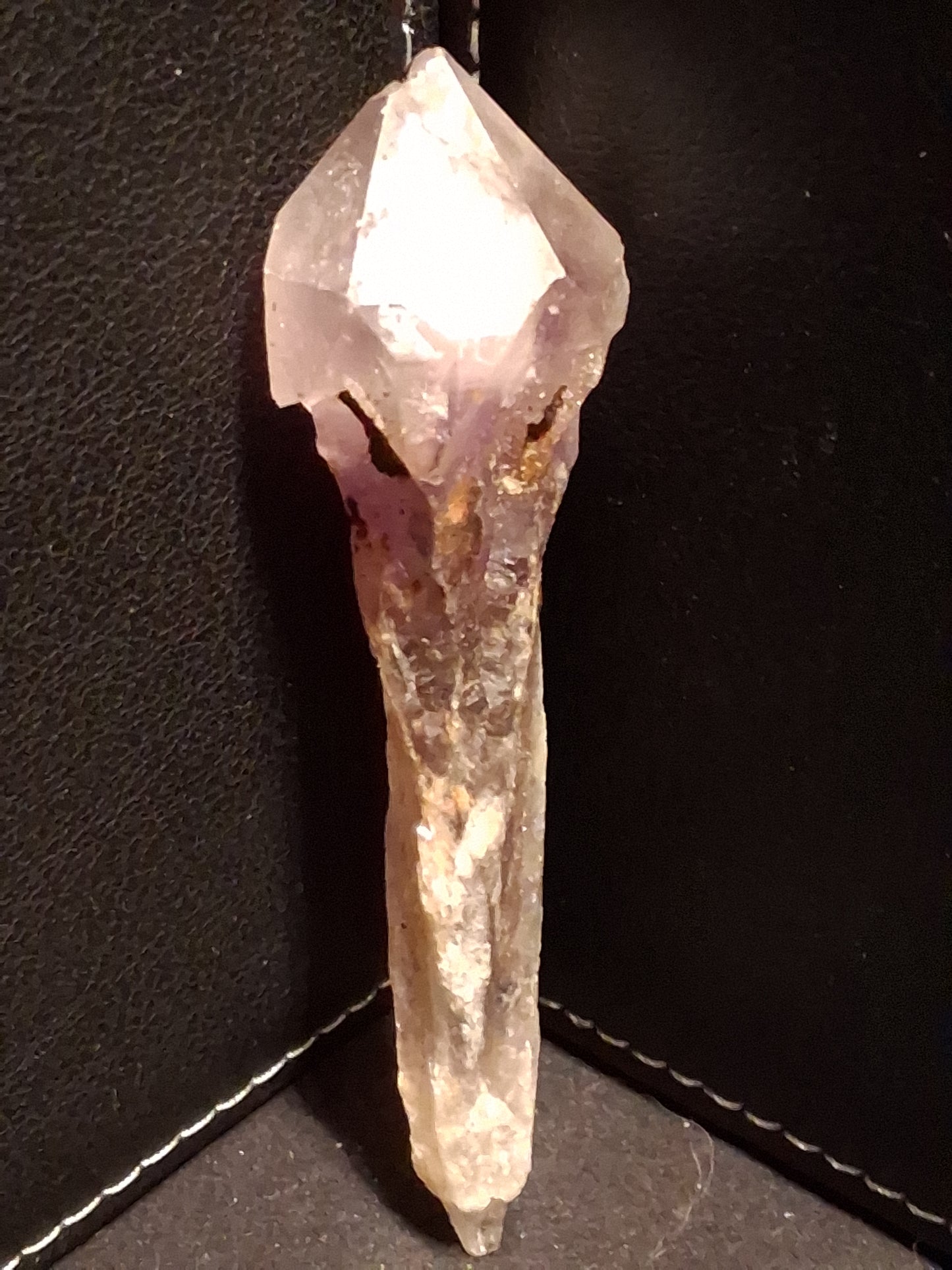 Natural purple rough amethyst - rough amethyst torch - 9.4  x 2.4 cm