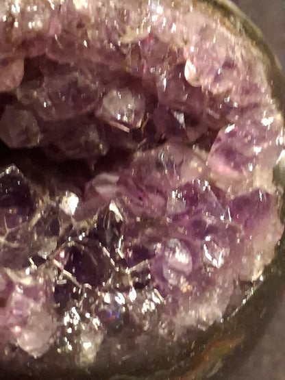 Natural Amethyst geode - Sphere - 5.2 cm - deep purple