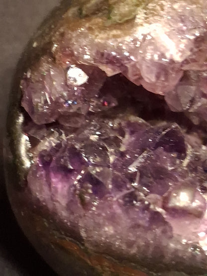 Natural Amethyst geode - Sphere - 5.2 cm - deep purple