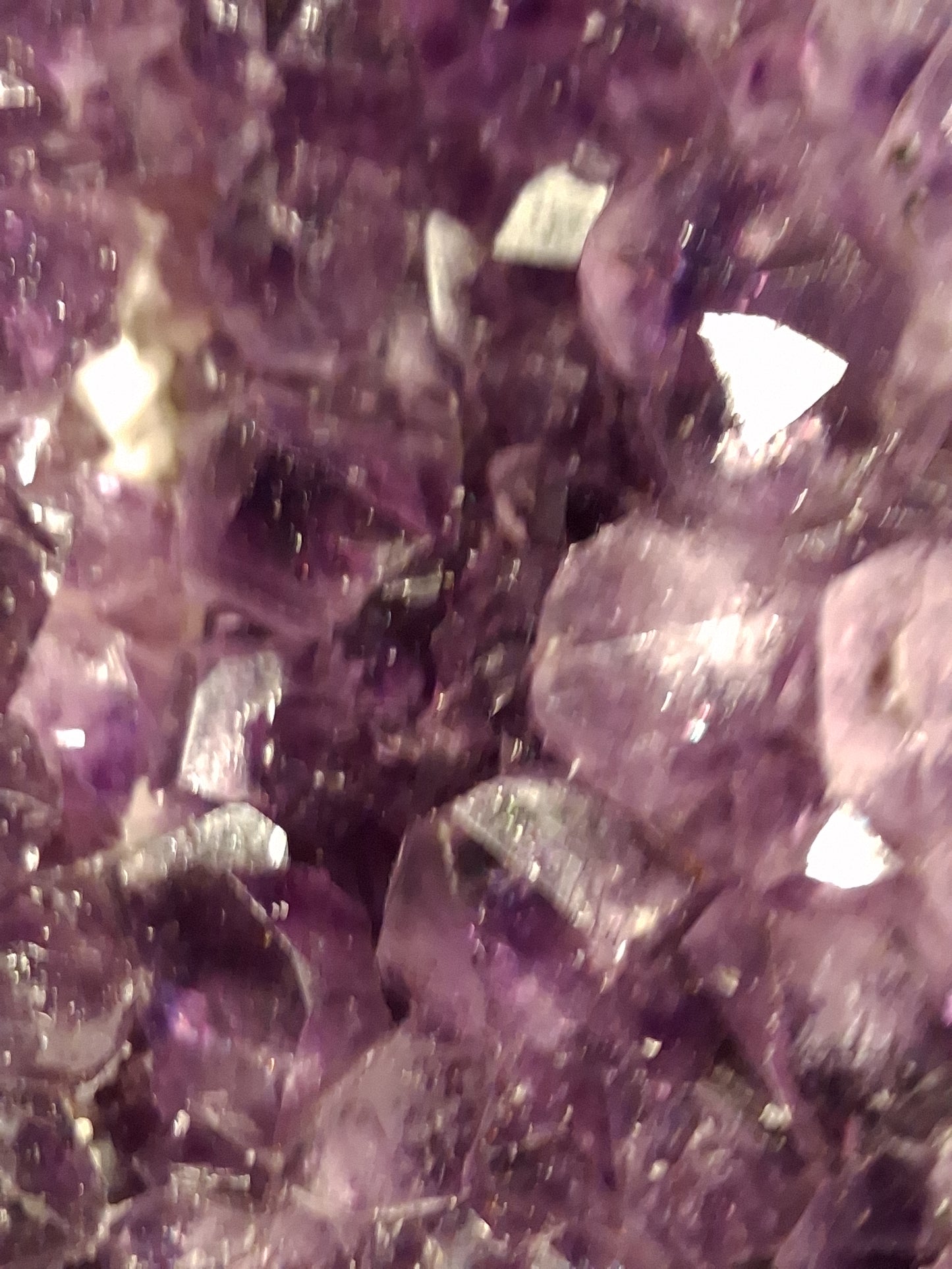 Natural Amethyst geode - Sphere - 8.6 cm - deep purple