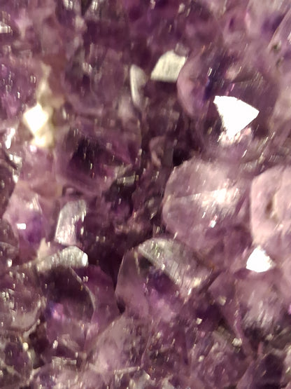 Natural Amethyst geode - Sphere - 8.6 cm - deep purple