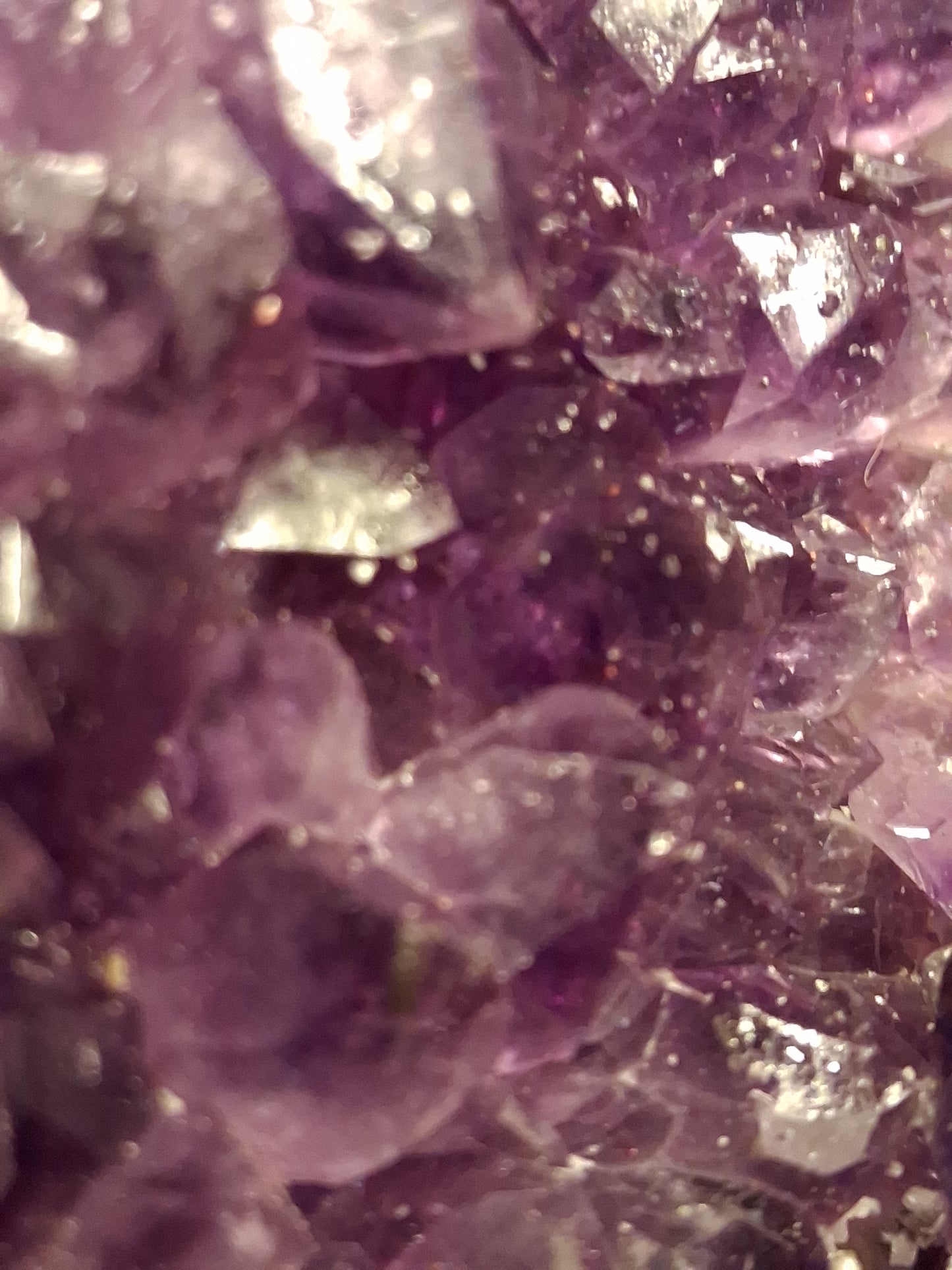 Natural Amethyst geode - Sphere - 8.6 cm - deep purple