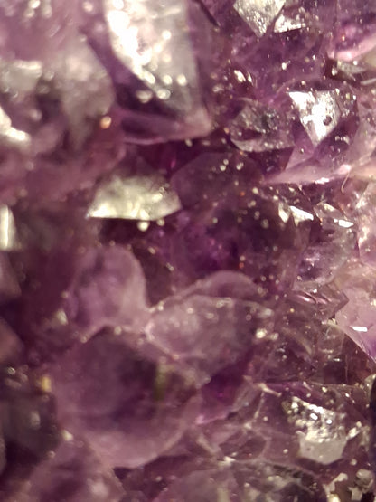 Natural Amethyst geode - Sphere - 8.6 cm - deep purple