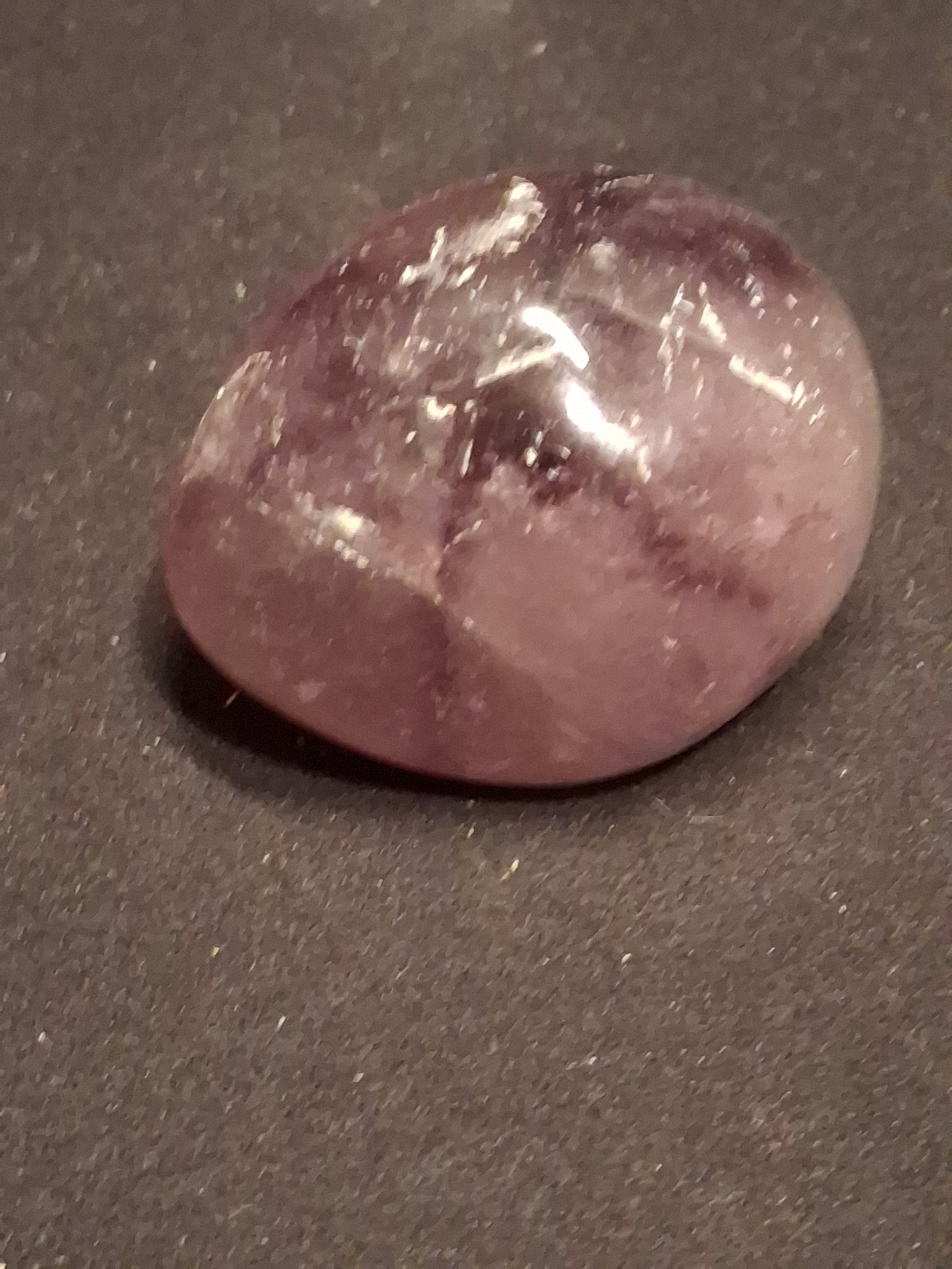 Natural purple Amethyst - 4.3 cm - Tumbled Amethyst - oval