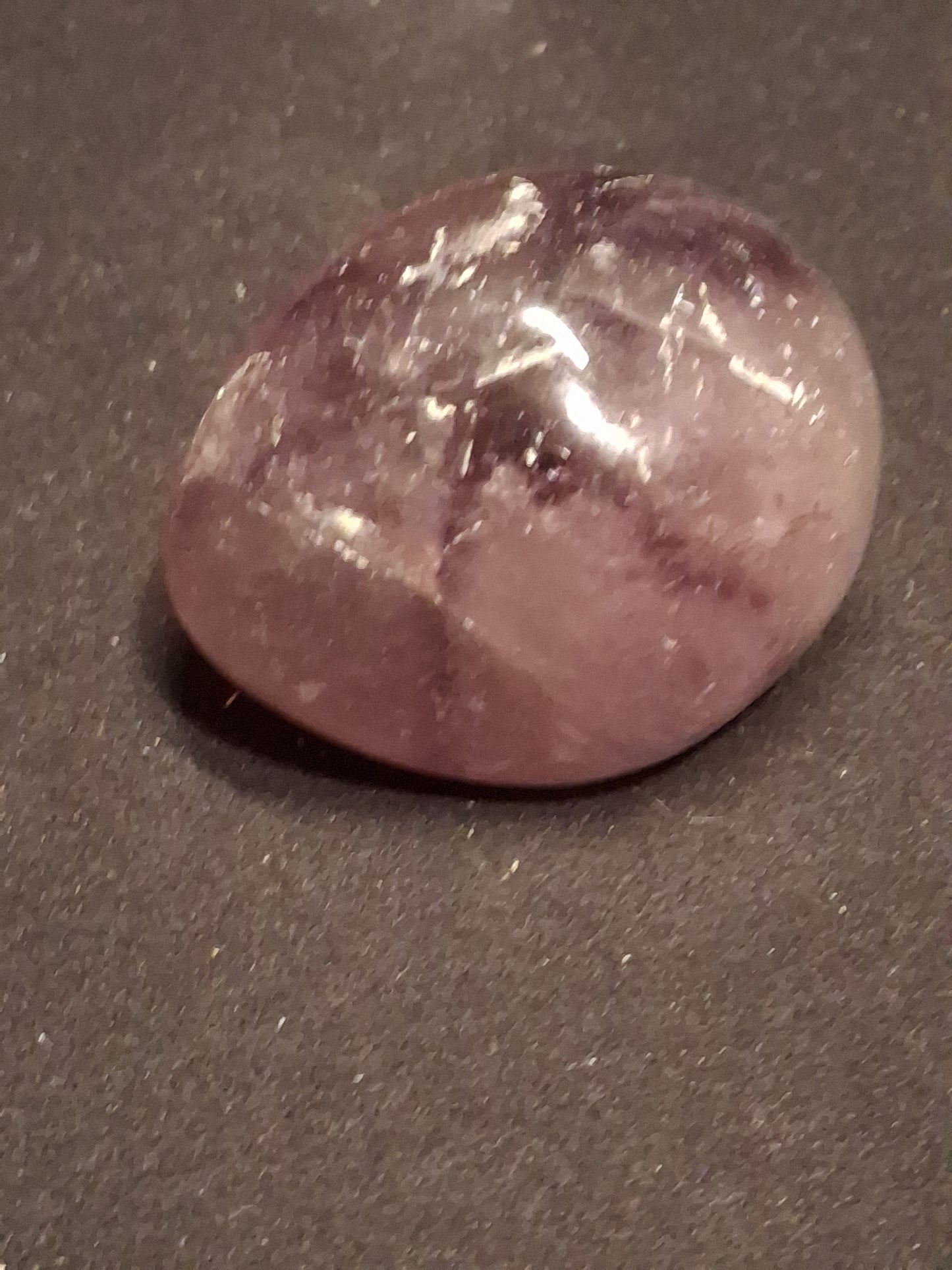 Natural purple Amethyst - 4.3 cm - Tumbled Amethyst - oval