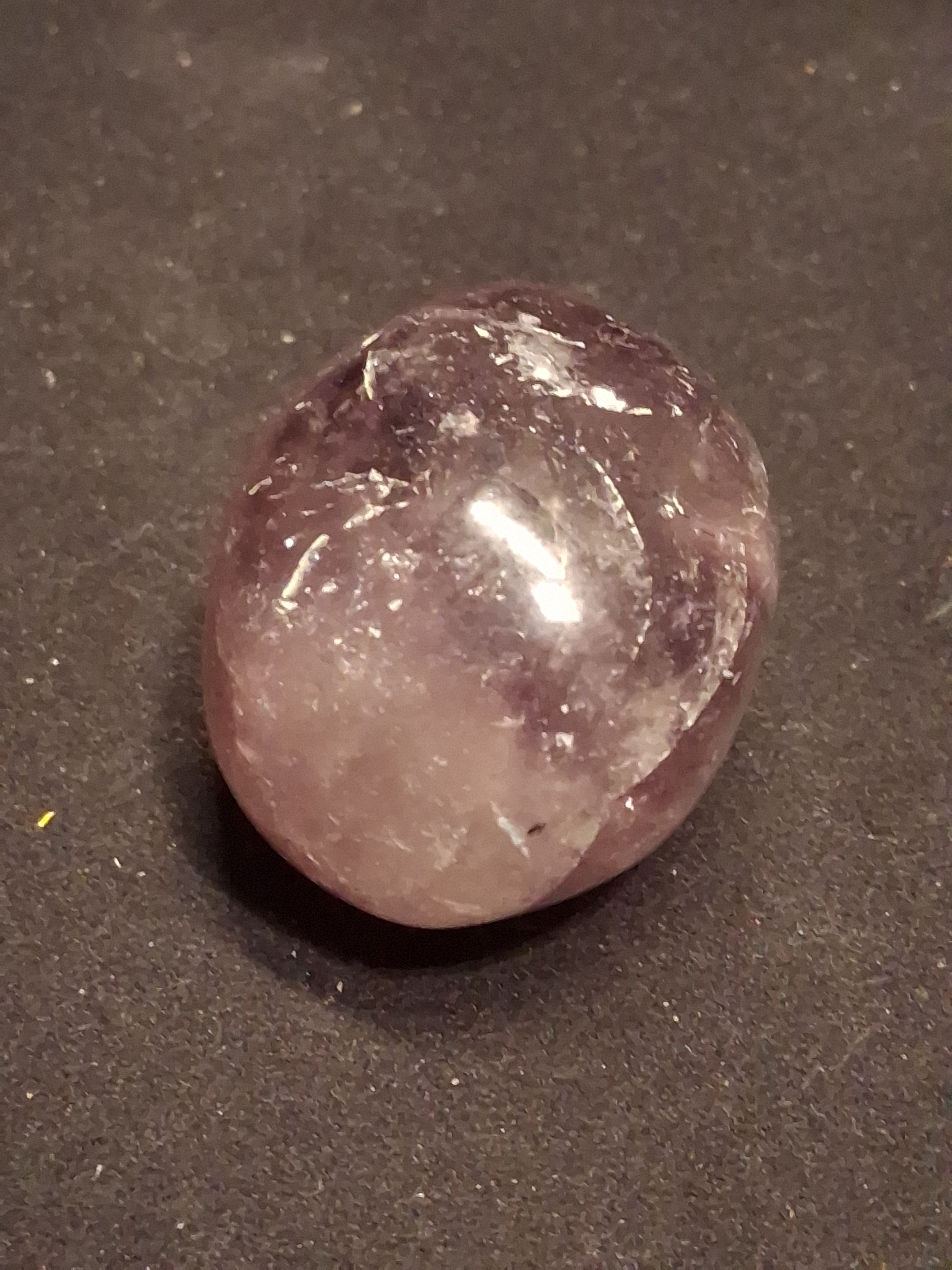 Natural purple Amethyst - 4.3 cm - Tumbled Amethyst - oval