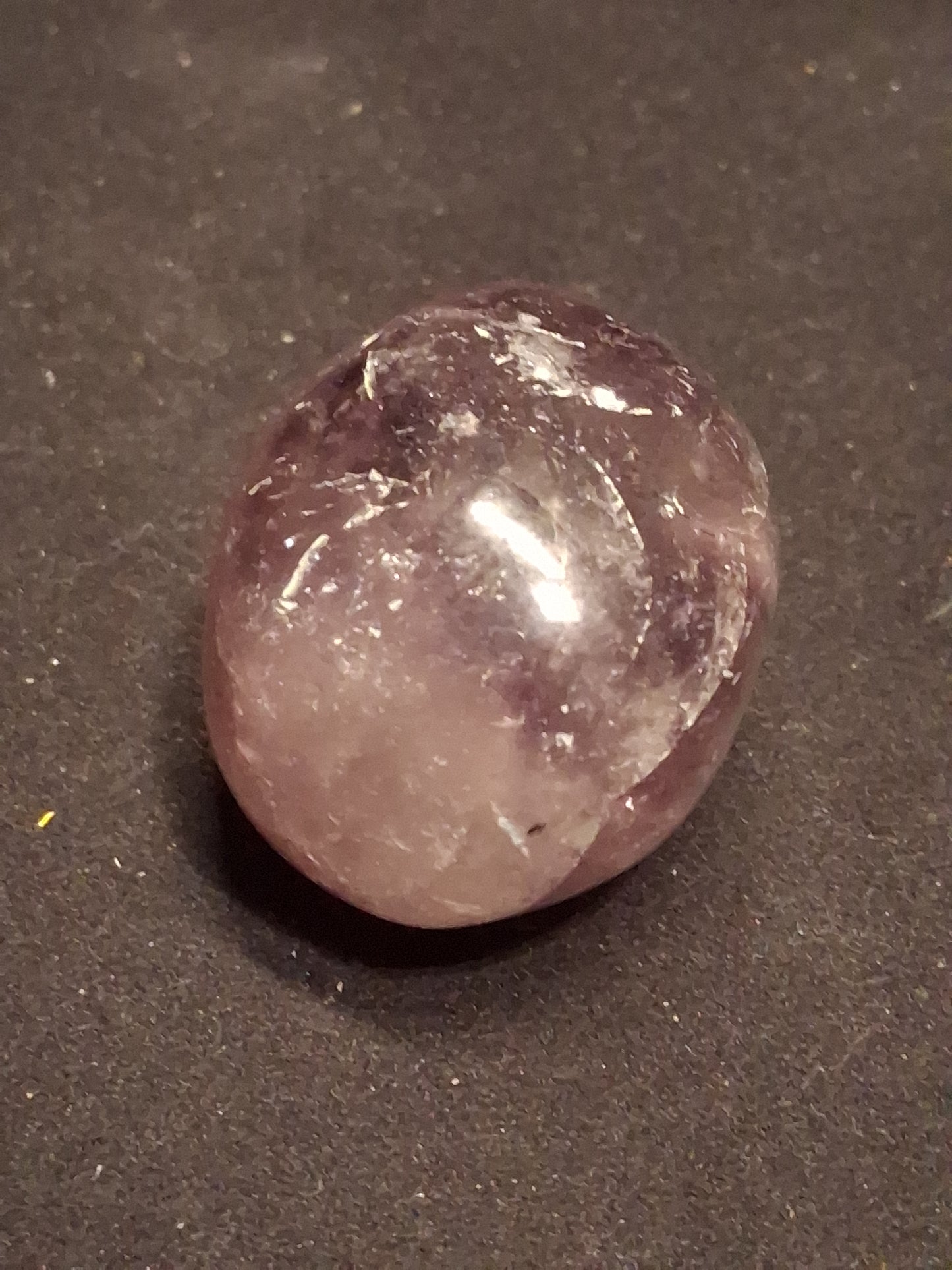 Natural purple Amethyst - 4.3 cm - Tumbled Amethyst - oval