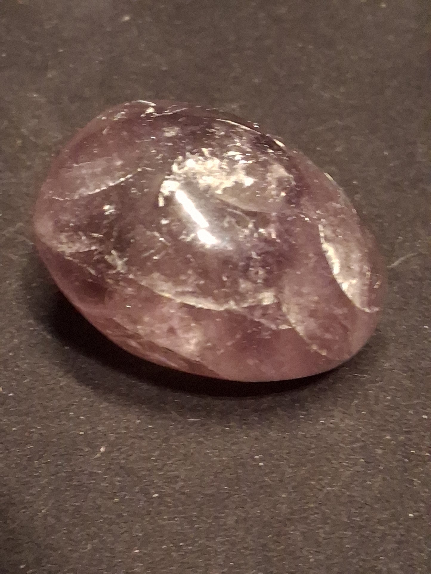 Natural purple Amethyst - 4.3 cm - Tumbled Amethyst - oval