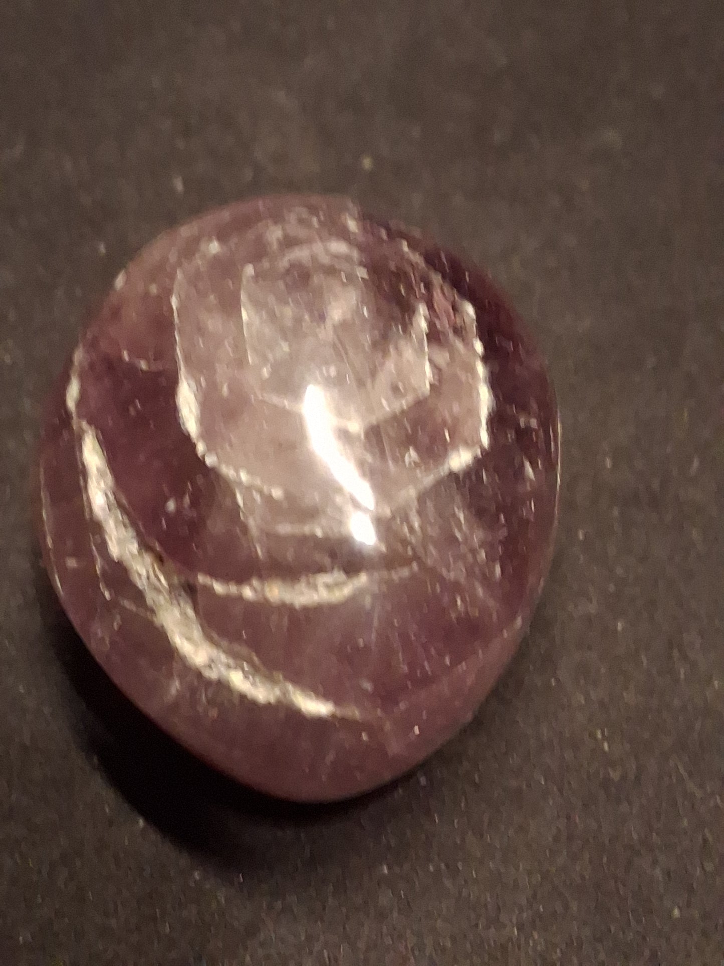 Natural purple Amethyst - 4.3 cm - Tumbled Amethyst - oval