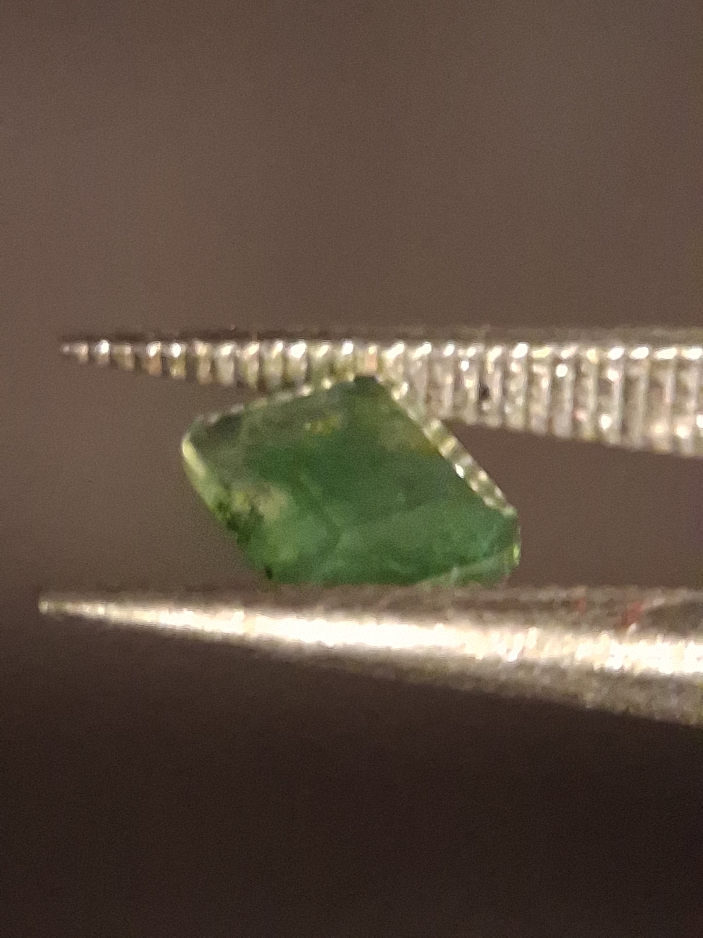 Natural Faceted Agate - Green Moss Agate - 0.467 ct - octagon