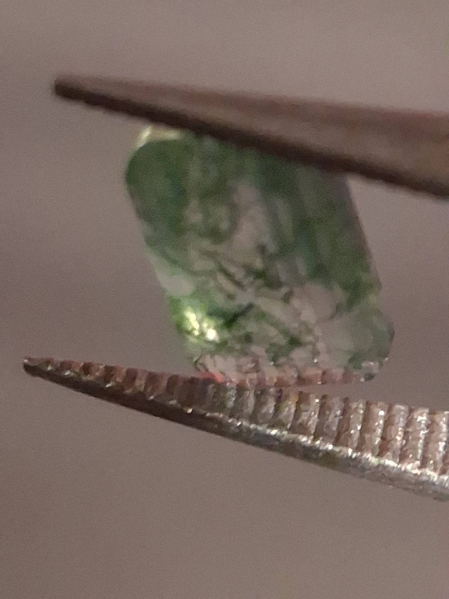 Natural Faceted Agate - Green Moss Agate - 0.480 ct - octagon