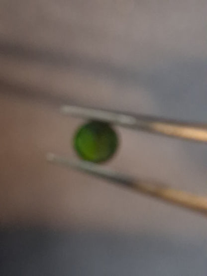 Natural Diopside - 0.274 ct - round - green - chromium diopside