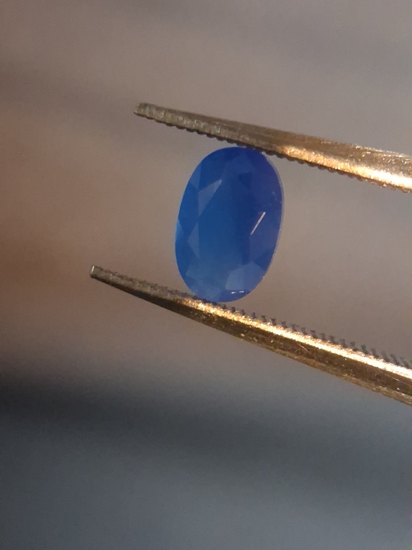 Natural Faceted Agate - Blue Agate - 0.415 ct - oval - Natural Gems Belgium