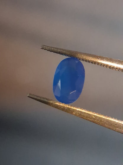 Natural Faceted Agate - Blue Agate - 0.415 ct - oval - Natural Gems Belgium