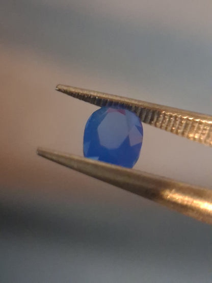 Natural Faceted Agate - Blue Agate - 0.415 ct - oval - Natural Gems Belgium