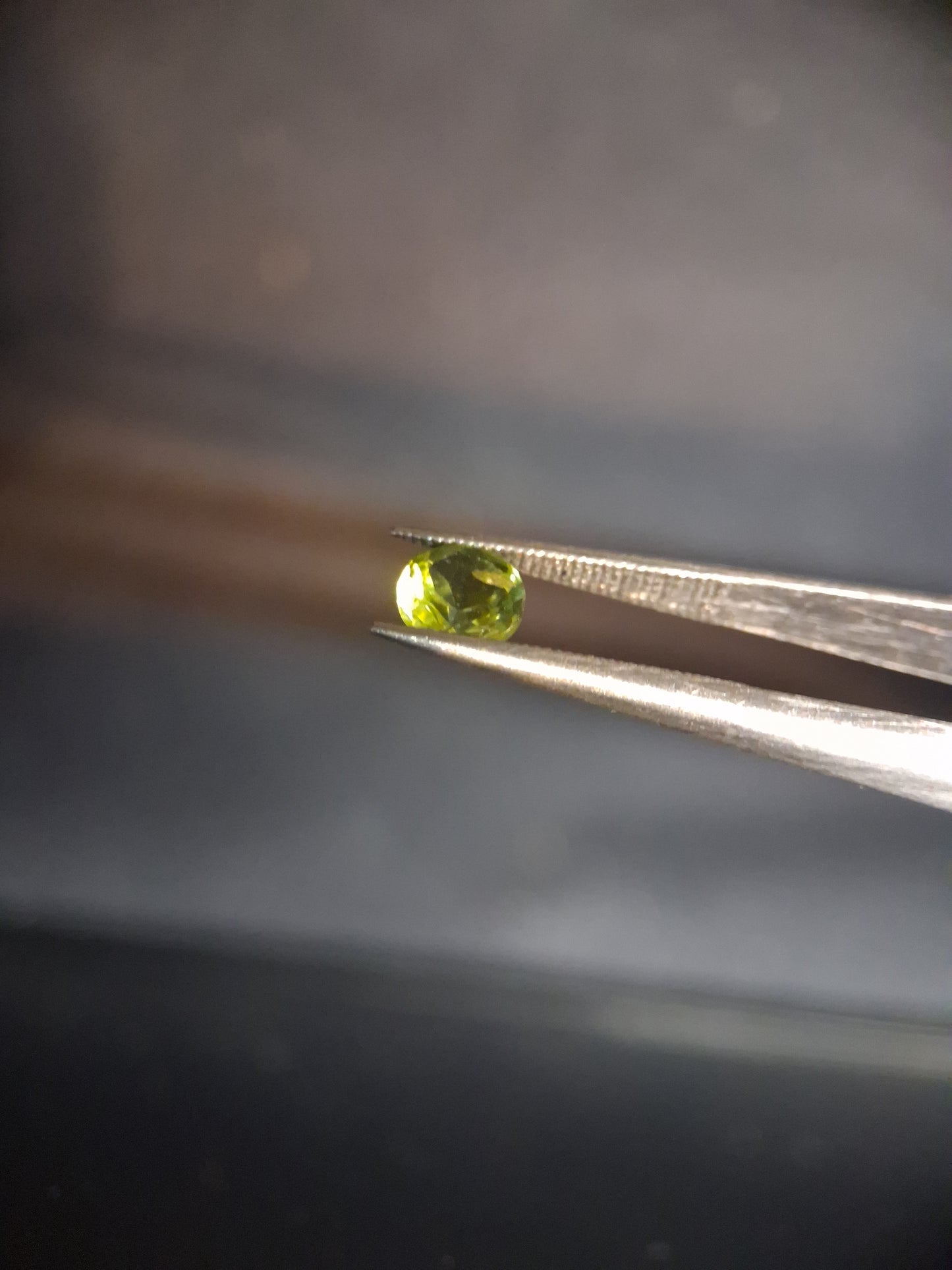 Natural Peridot - 0.515 ct - round - unheated- green peridot - Natural Gems Belgium