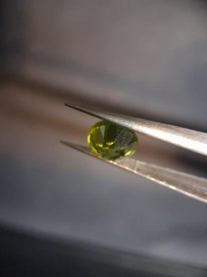 Natural Peridot - 2.356 ct - round - unheated- green peridot - Natural Gems Belgium