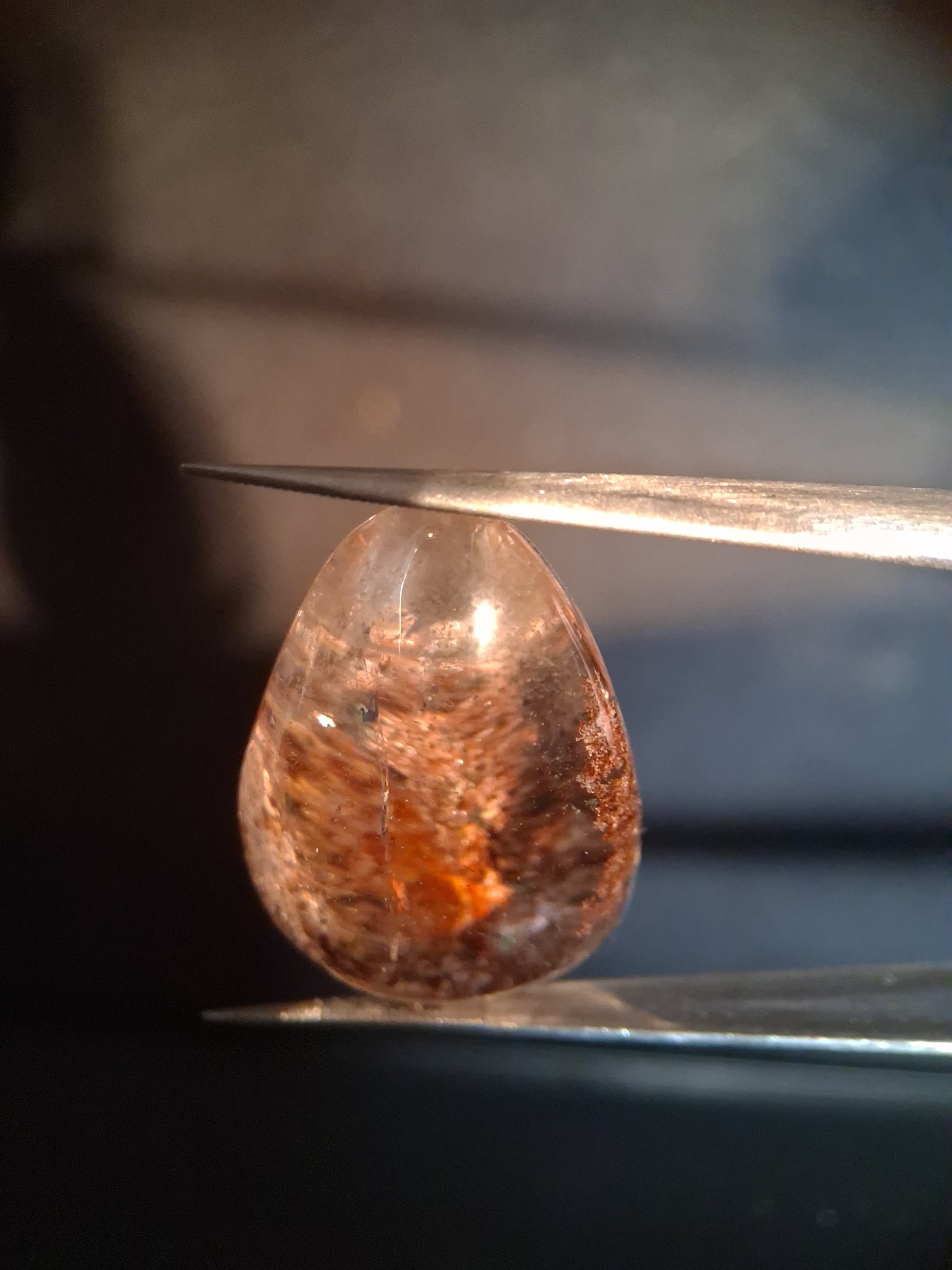 Natural Phantom Quartz - oval polished - 2.6 cm - egg shape - Natural Gems Belgium