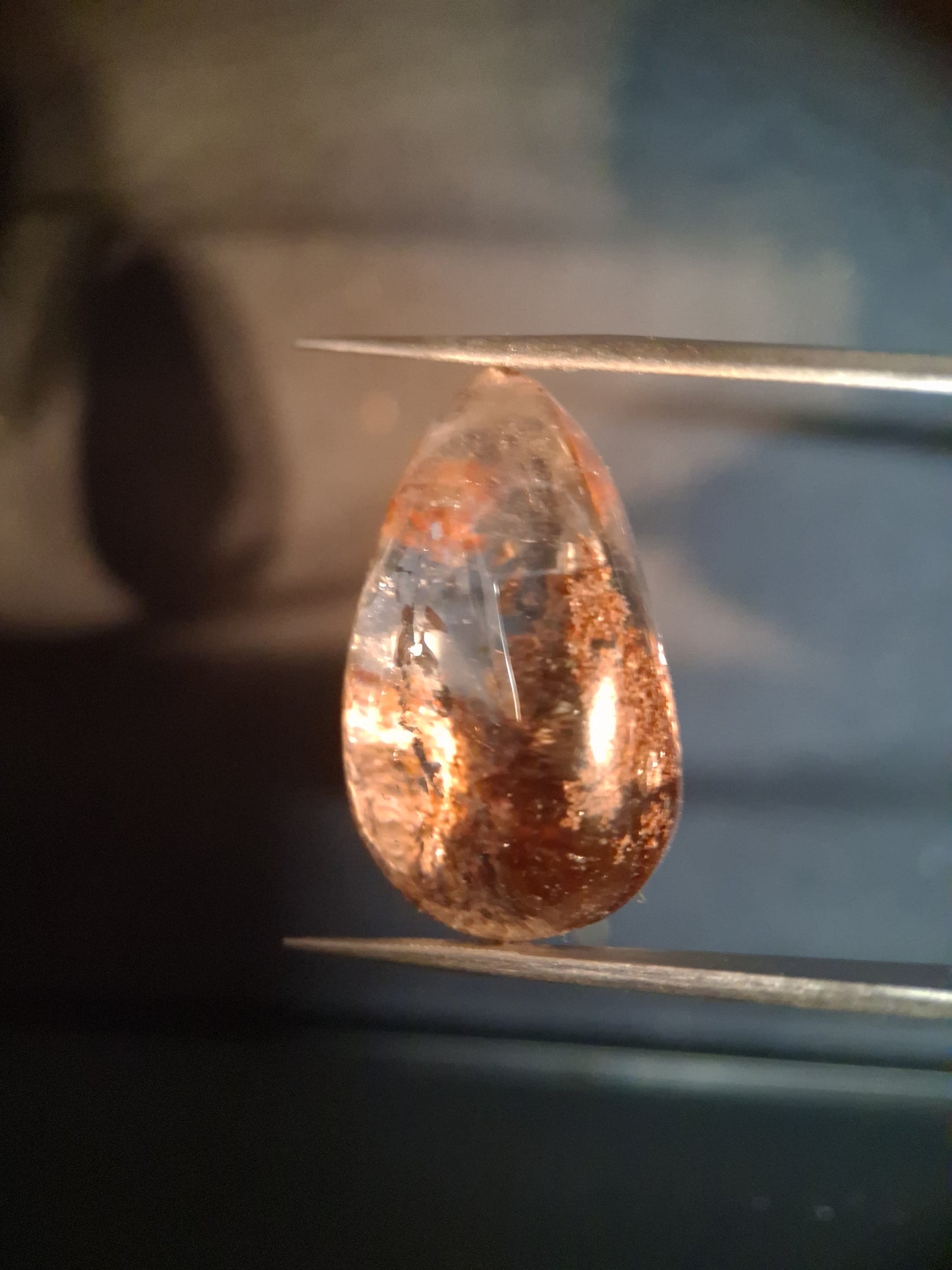 Natural Phantom Quartz - oval polished - 2.6 cm - egg shape - Natural Gems Belgium