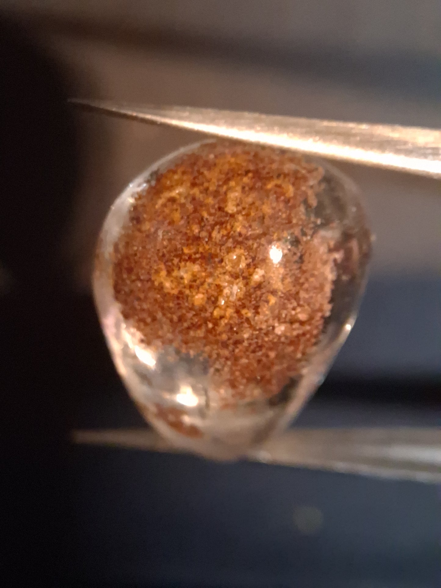 Natural Phantom Quartz - oval polished - 2.6 cm - egg shape - Natural Gems Belgium