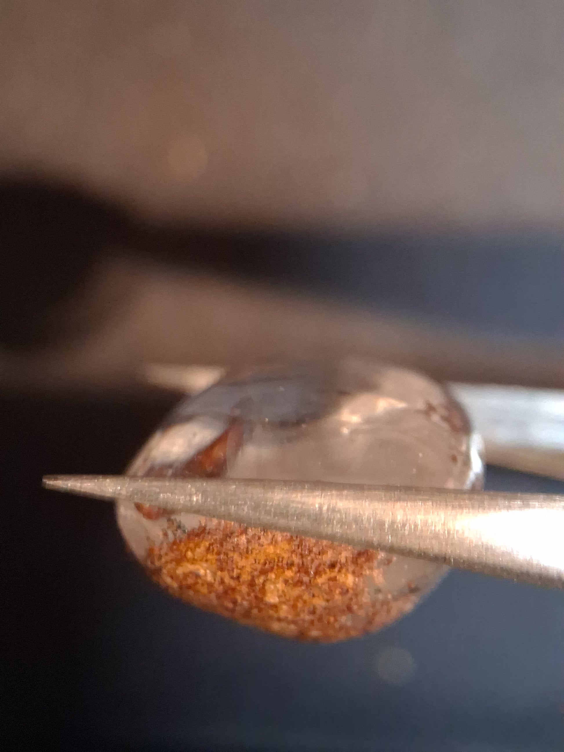 Natural Phantom Quartz - oval polished - 2.6 cm - egg shape - Natural Gems Belgium