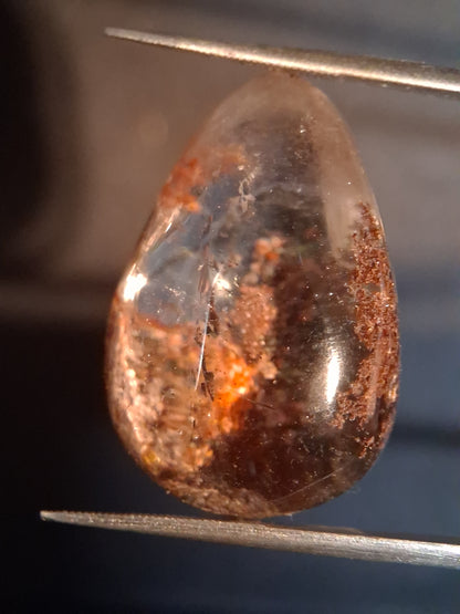 Natural Phantom Quartz - oval polished - 2.6 cm - egg shape - Natural Gems Belgium