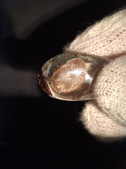 Natural Phantom Quartz - oval polished - 3.4 cm - Natural Gems Belgium
