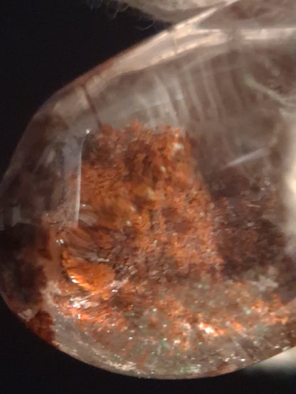 Natural Phantom Quartz - oval polished - 3.4 cm - Natural Gems Belgium