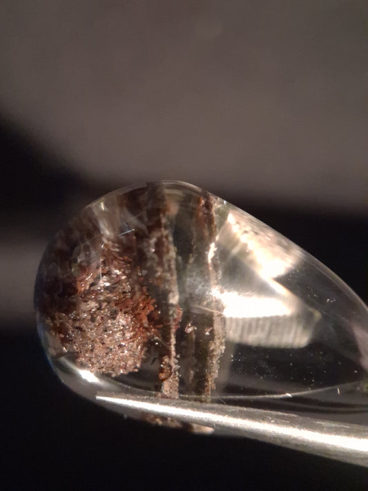 Natural Phantom Quartz - oval polished - 2.8 cm - beautiful multi-layered - Natural Gems Belgium