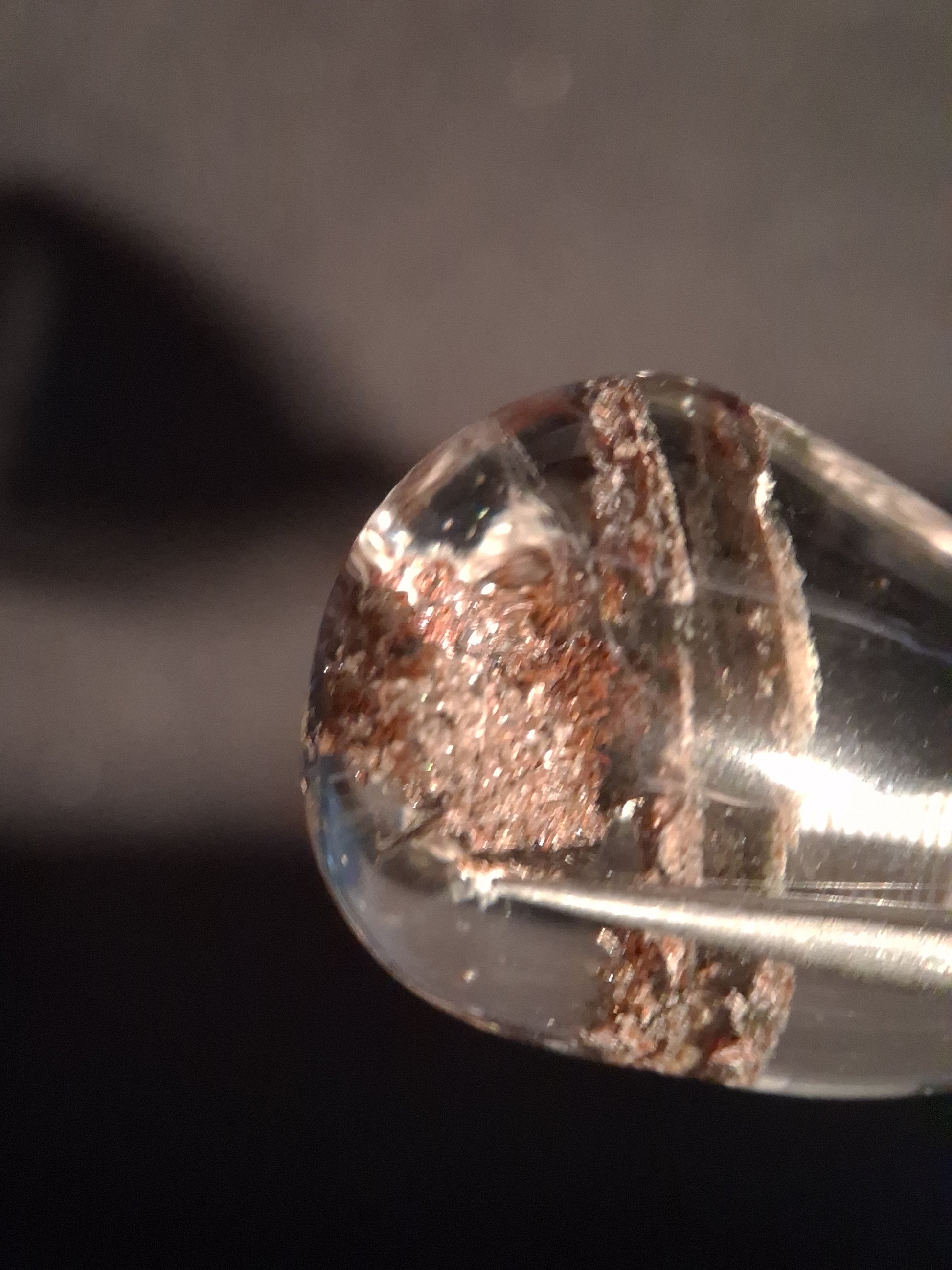 Natural Phantom Quartz - oval polished - 2.8 cm - beautiful multi-layered - Natural Gems Belgium