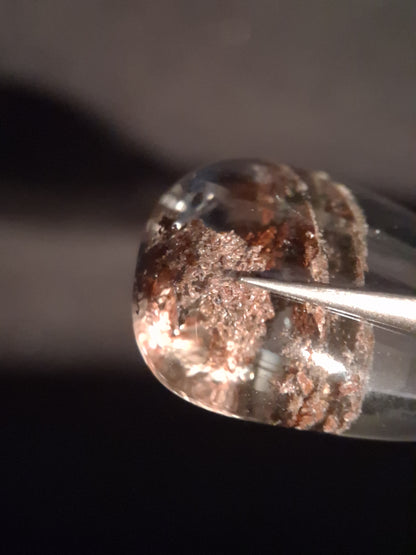 Natural Phantom Quartz - oval polished - 2.8 cm - beautiful multi-layered - Natural Gems Belgium