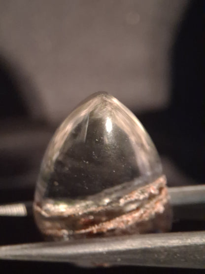 Natural Phantom Quartz - oval polished - 2.8 cm - beautiful multi-layered - Natural Gems Belgium