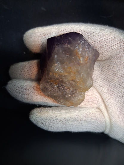 Rough amethyst - Amethyst Crystal Point - Raw Point with Root - 5.7  x 4.8 cm - Natural Gems Belgium