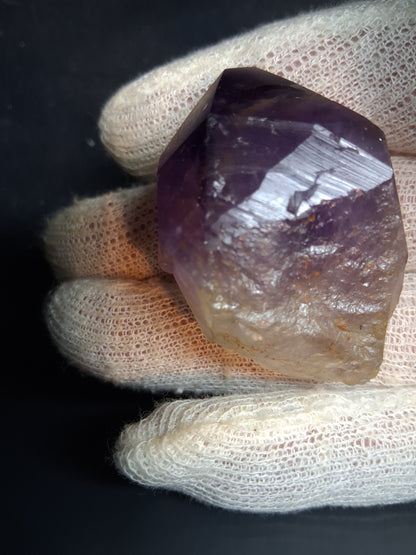 Rough amethyst - Amethyst Crystal Point - Raw Point with Root - 5.3  x 3.7 cm - Natural Gems Belgium