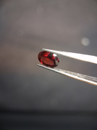 Natural Garnet - Rhodolite - 0.790 ct - oval - unheated- red - Natural Gems Belgium