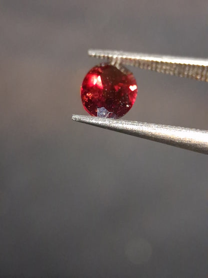 Natural Garnet - Rhodolite - 0.715 ct - oval - unheated- red - Natural Gems Belgium