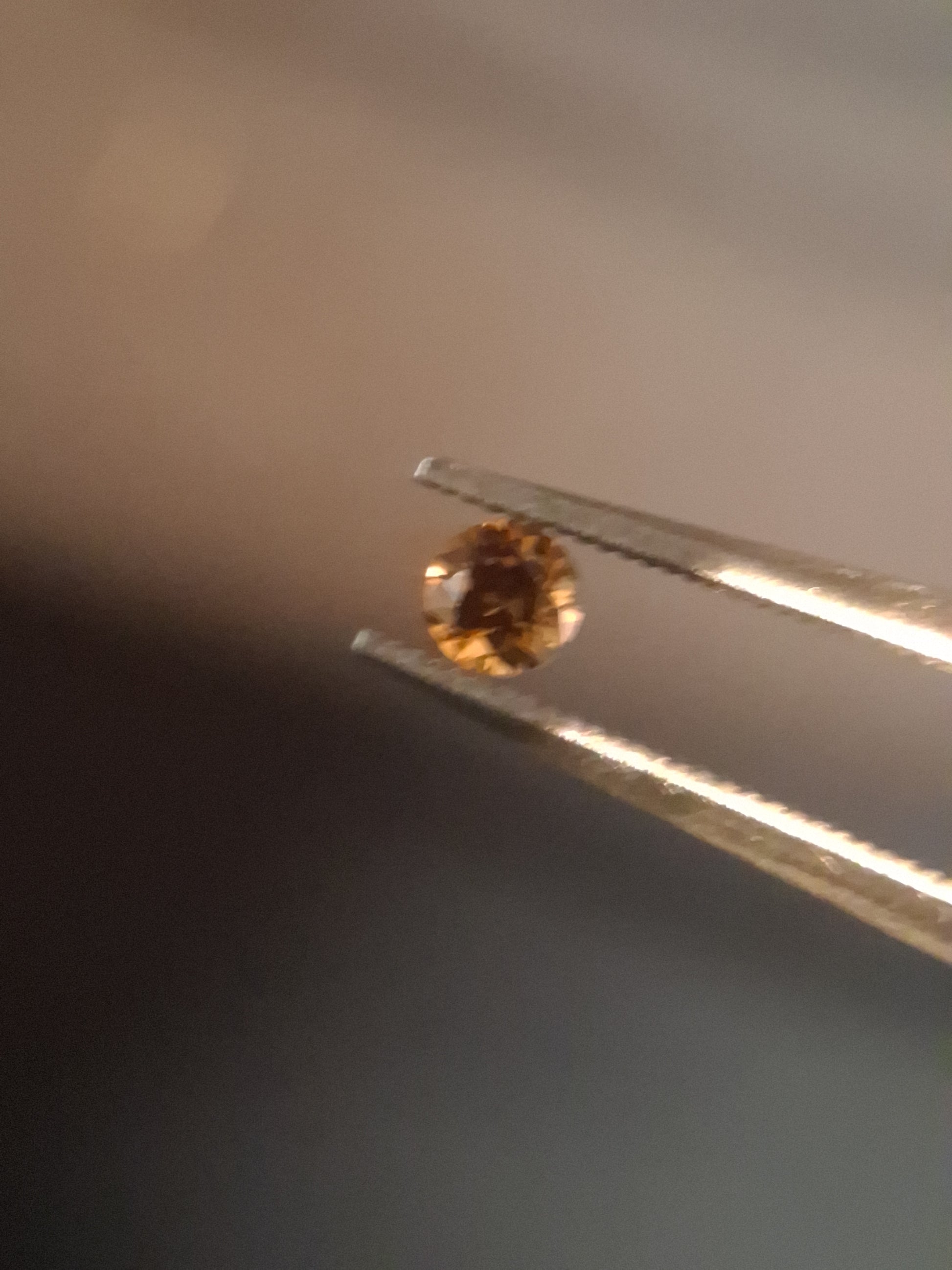 Natural Spessartite Garnet - 0.10 ct - for high end jewelry setting - deep orange color high luster - Natural Gems Belgium