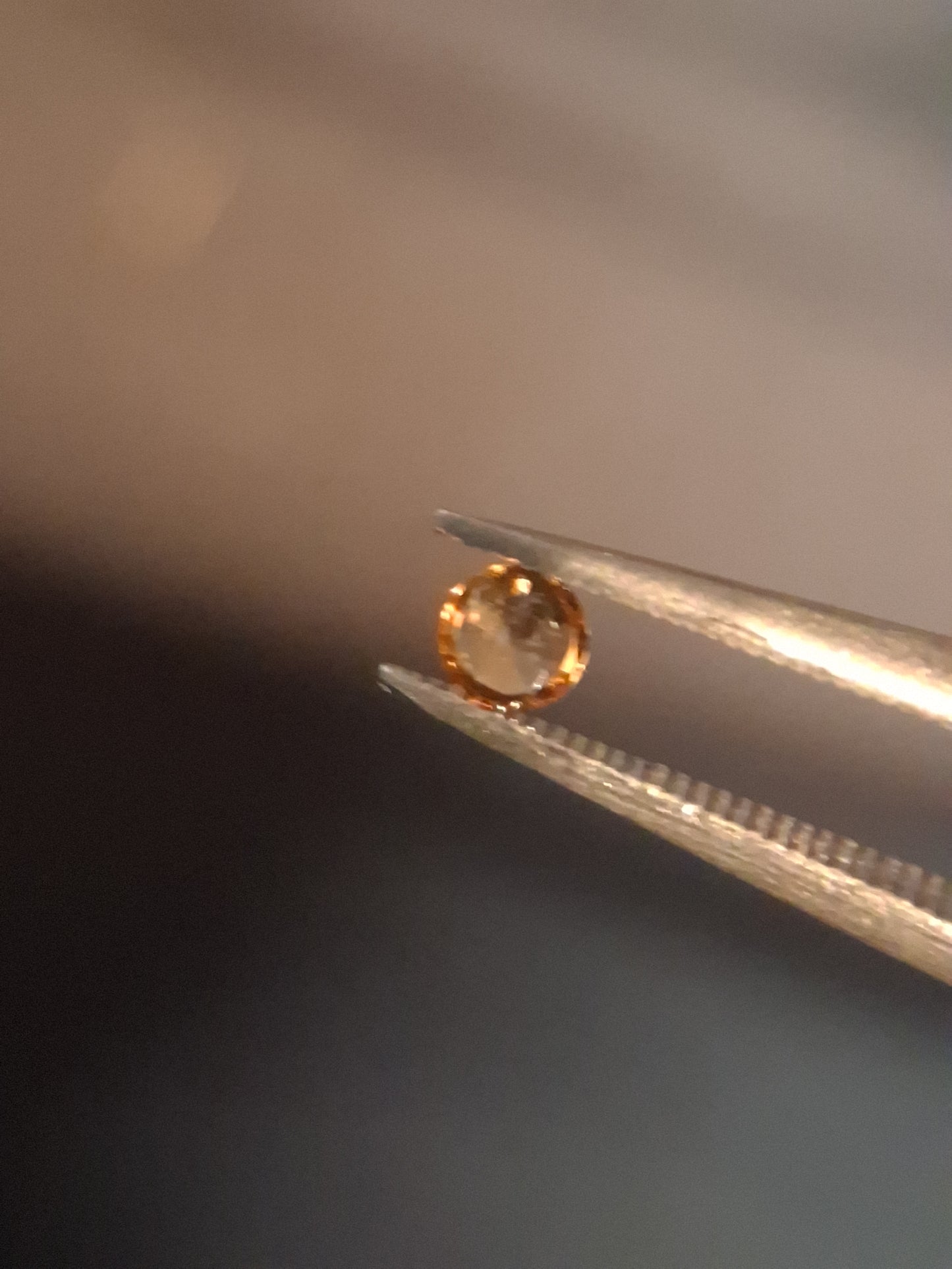 Natural Spessartite Garnet - 0.10 ct - for high end jewelry setting - deep orange color high luster - Natural Gems Belgium