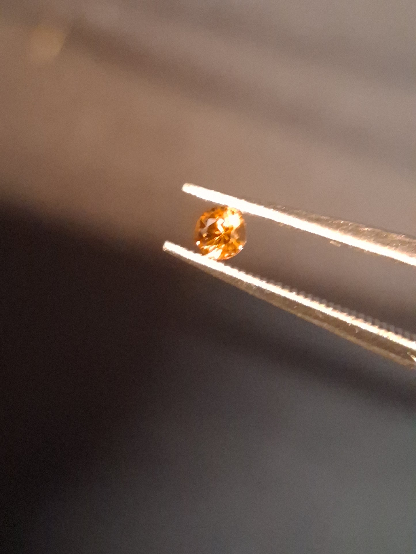 Natural Garnet - 0.10 ct - spessartine  - for high end jewelry setting - deep orange color - Natural Gems Belgium