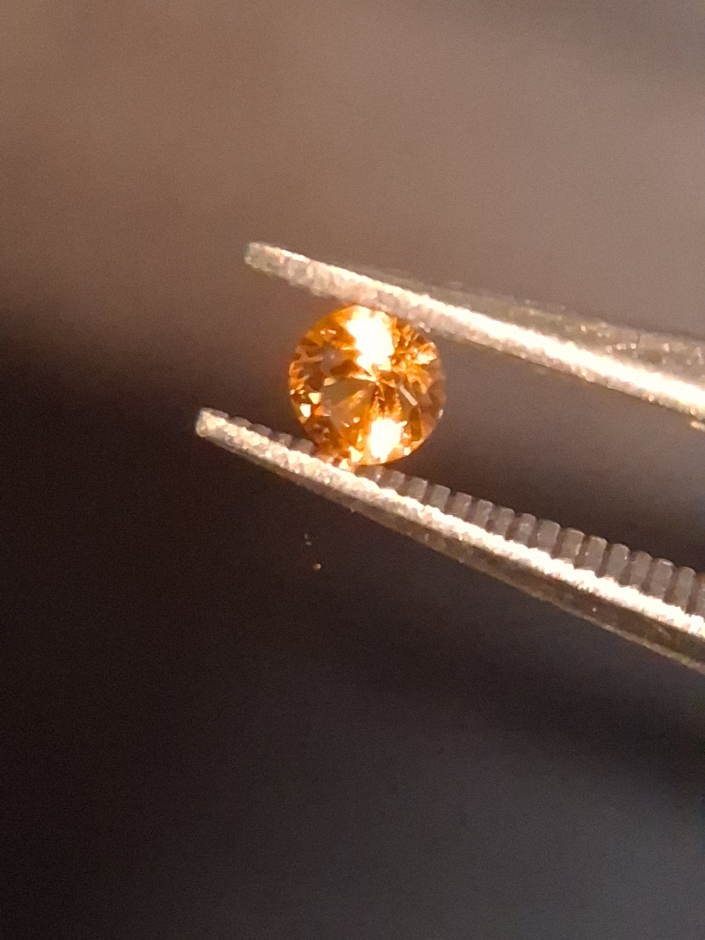 Natural Garnet - 0.10 ct - spessartine  - for high end jewelry setting - deep orange color - Natural Gems Belgium