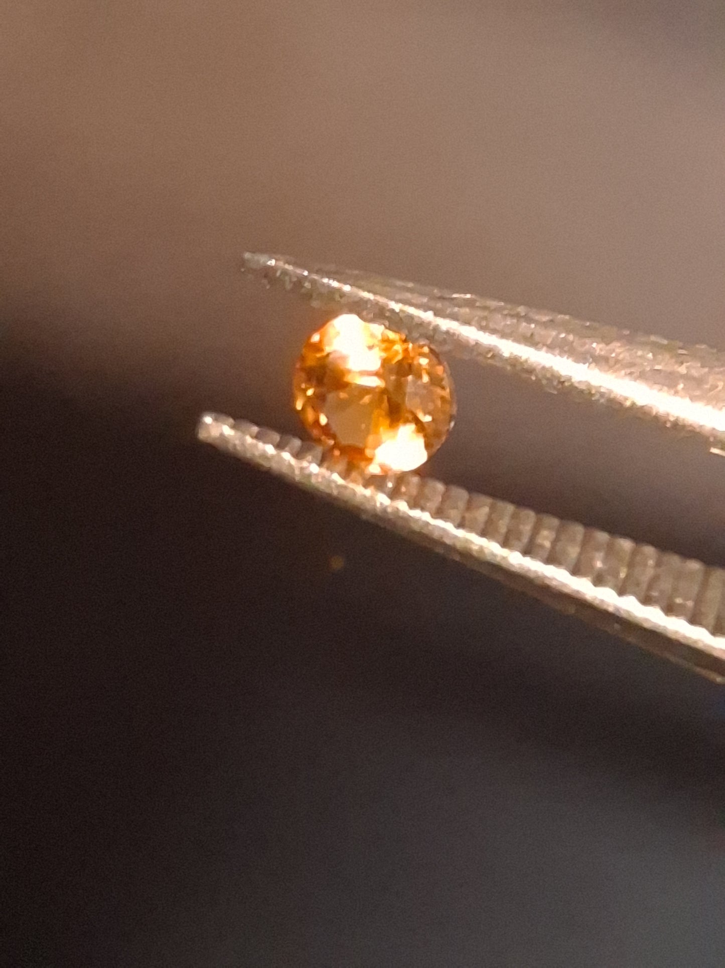 Natural Garnet - 0.10 ct - spessartine  - for high end jewelry setting - deep orange color - Natural Gems Belgium
